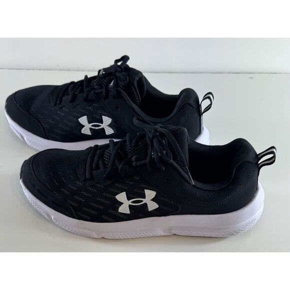 Under Armour Charged Assert 10 Running Sneakers, Black & White, Sz: 10.5, 71-04 - Picture 12 of 16
